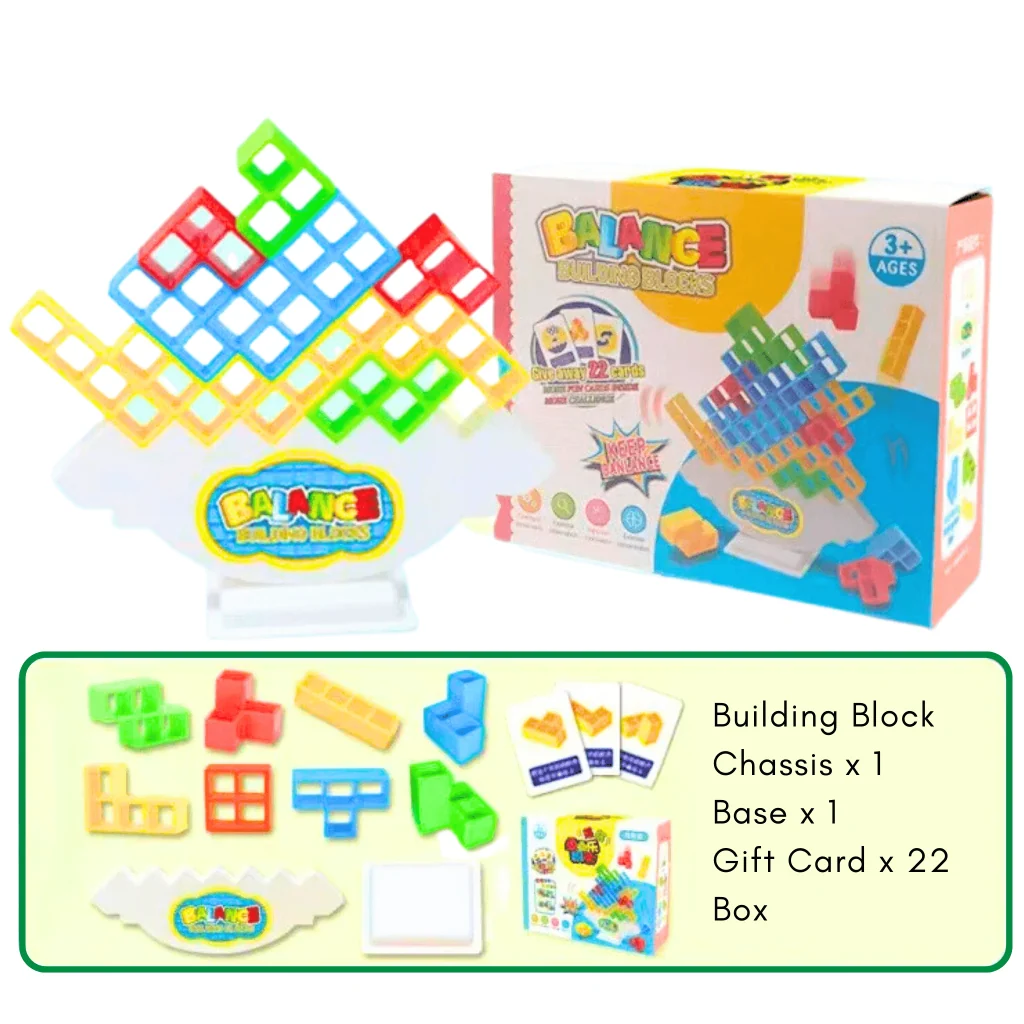 Family Board Game Stacking Challenge Fun All Ages Balance Game - Image 4